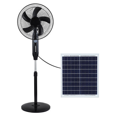 Polysilicon 3 Speed Pedestal Solar Fan 15W For Home Office