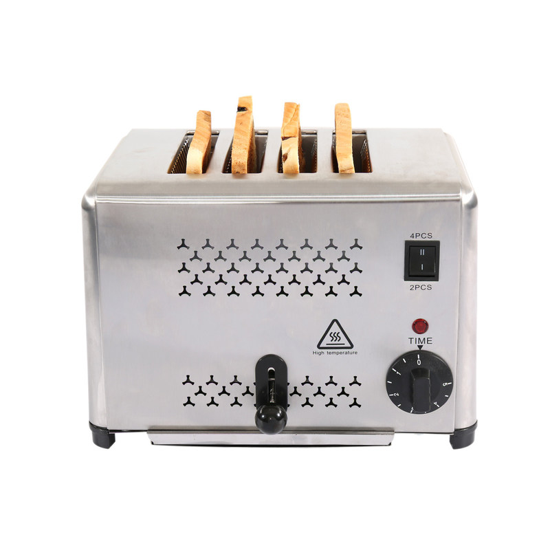 Stainless Steel 4 Slice 1800w Bread Toaster Machine