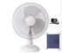 Portable 12in 12000mah Solar Rechargeable Table Fan 15W