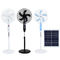 16in Polysilicon Solar Charging Fan USB Plug Silent Pedestal Fan 25W
