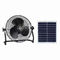 12W Rechargeable Portable Solar Floor Fan 12in 3 Wind Speed
