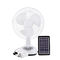 16in 6v AC DC 15W Solar Table Fan SAA With Led Light